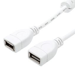 Удлинитель ATcom USB (мама) - USB (мама) 1.8м белый