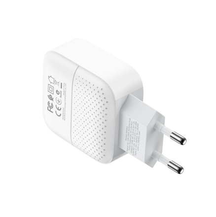 Сетевое зарядное устройство Borofone BA46A 1USB/1C PD3.0/QC3.0 3A 18W белое