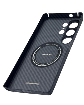 Накладка для Samsung Galaxy S25 Ultra Keephone Kevilar Magsafe черный