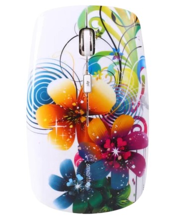 Мышь беспроводная Smartbuy 327AG Цветы USB/DPI 1000-1500-2000/4 кнопки/2AAA (SBM-327AG-FL-FC)