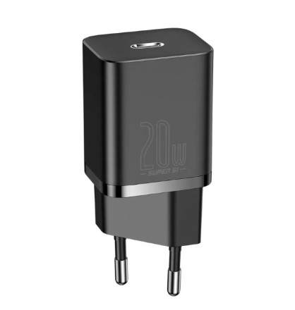 Сетевое зарядное устройство Baseus Super Si Quick Charger 1C 20W EU (CCSUP-B01) черное