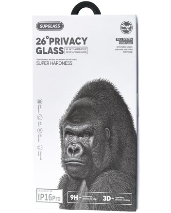 Защитное стекло Антишпион для i-Phone 16 Pro 6.3&quot; Supglass XC-12 3D