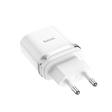 Сетевое зарядное устройство Hoco C12Q 1USB QC3.0 2.4A белое