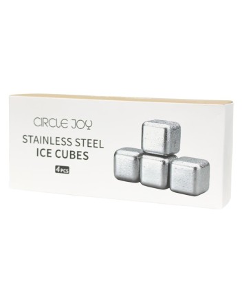 Охлаждающие камни для напитков Xiaomi Circle Joy Stainless Steel Ice Cubes CJ-BK03 4шт серебро