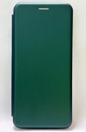 Чехол-книжка Samsung Galaxy A24 Fashion Case кожаная боковая темно-зеленая