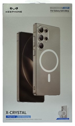 Накладка для Samsung Galaxy S25 Ultra Keephone X-Crystal MagSnap прозрачный