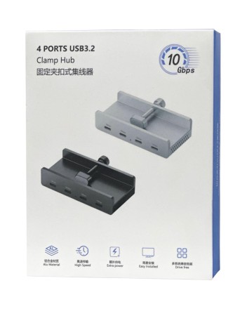 USB-С хаб Orico HCL-4C USB-Cx4 серый