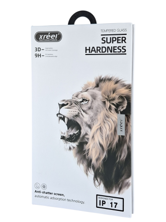 Защитное стекло для i-Phone 17 Xreel Super Hardness 3D прозрачное
