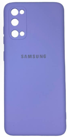 Накладка для Samsung Galaxy S20 Silicone cover лаванда