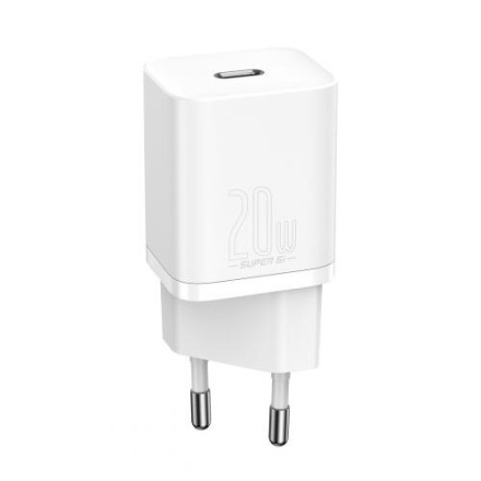 Сетевое зарядное устройство Baseus Super Si 1C кабель Lightning 20W TZCCSUP-B02 белое
