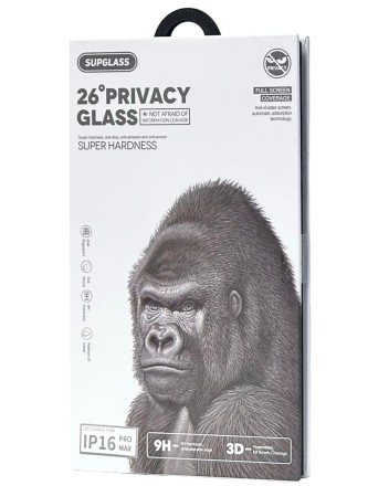 Защитное стекло Антишпион для i-Phone 16 Pro Max 6.9&quot; Supglass XC-12 3D