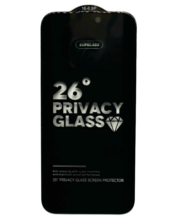 Защитное стекло Антишпион для i-Phone 16 Pro Max 6.9&quot; Supglass XC-12 3D