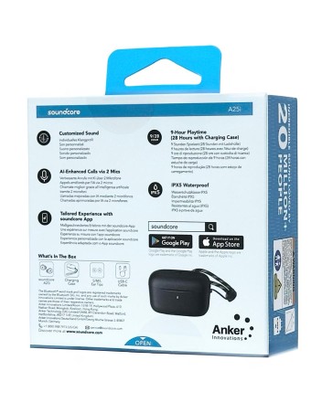 Беспроводные наушники TWS Anker Soundcore A25i A3948 черные