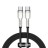 Кабель-зарядка Type-C на Type-C Baseus Cafule Metal 100W 1м CATJK-C01 черный