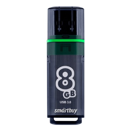3.0 USB флеш накопитель Smartbuy 8GB Glossy Dark Grey (SB8GBGS-DG)