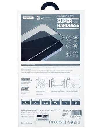 Защитное стекло для Samsung Galaxy S24 Supglass XC-11 черное