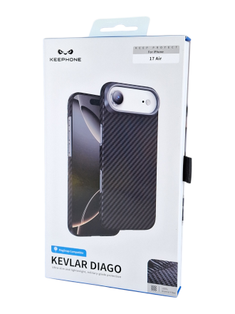 Накладка для i-Phone 17 Air Keephone Kevlar Diago MagSnap черный
