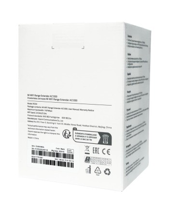 Усилитель Wi-Fi сигнала Xiaomi Mi Range Extender AC1200 RC04/DVB4348GL черный