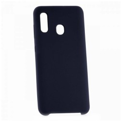 Накладка для Samsung Galaxy A30 Silicone cover темно-синяя
