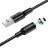 Usb Кабель-зарядка магнитный Lightning Borofone BX41 Amiable 2.4A 1м силиконовый черный