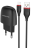 Сетевое зар. устр. Borofone BA49A с шнуром Lightning 1USB 2.1A черное