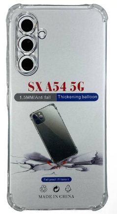 Чехол-накладка силикон 1.5мм Samsung Galaxy A55 5G прозрачный противоударный