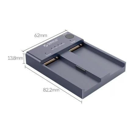 Дубликатор для 2 M.2 NVMe Orico M2P2-C3-C USB-C черный