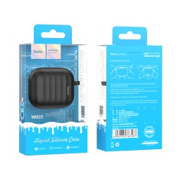 Силиконовый чехол для AirPods 2 Hoco WB22 черный