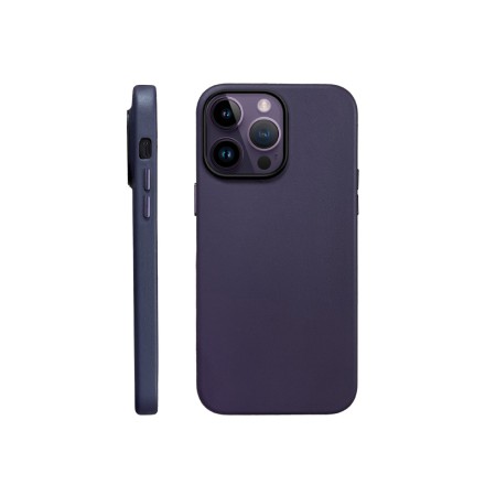 Накладка для i-Phone 15 Pro Max K-Doo Mag Noble кожаная фиолетовая