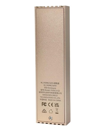 Внешний корпус для M2 NVMe/NGFF(SATA) Orico FV35C3-G2 USB-C3.2 серый
