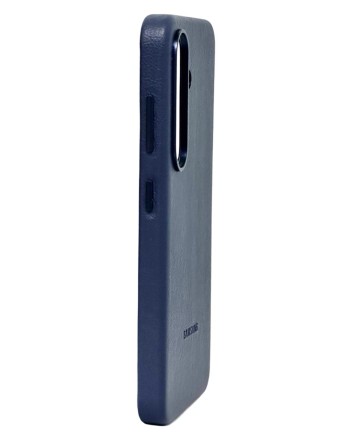 Накладка для Samsung Galaxy S25 MagSafe Kindsuit Case кожанный синий
