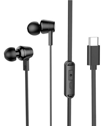 Наушники с микрофоном Hoco M86 Type-C 1.2м черные