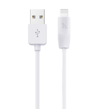 Usb Кабель-зарядка Lightning Hoco X1 Rapid 1м силиконовый белый (2шт. в упаковке)