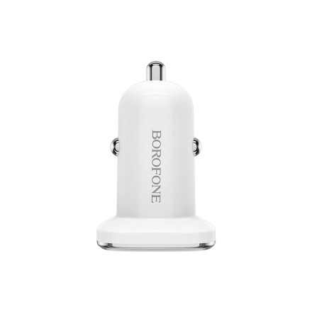 Автомобильное заряд. устр. Borofone BZ12 2USB 2.4A белое