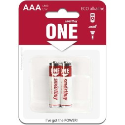 Батарейка алкалиновая Smartbuy ONE LR03/2B (24/240)  (SOBA-3A02B-Eco)