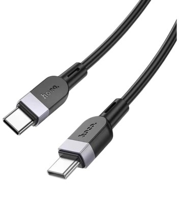 Usb Кабель-зарядка Type-C на Type-C Hoco X109 3A 60W 1м силиконовый черный