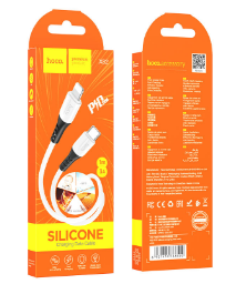 Usb Кабель-зарядка Type-C на Lightning Hoco X82 20W 1м силиконовый белый