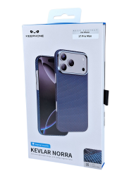 Накладка для i-Phone 17 Pro Max Keephone Kevlar Norra MagSnap синий