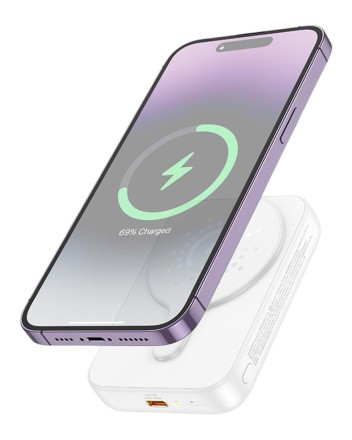 Powerbank с беспроводной зарядкой Hoco J117A Magnetic Wireless 10000mAh 20W чёрный