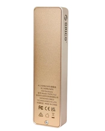 Внешний корпус для M2 NVMe/NGFF(SATA) Orico FV25C3 USB-C3.2 серый