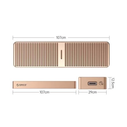 Внешний корпус для M2 NVMe/NGFF(SATA) Orico FV25C3 USB-C3.2 серый