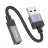 Кабель-переходник Hoco UPA32D USB (папа) на AUX 3.5мм (мама) черный