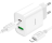 Сетевое зарядное устройство Hoco C80A Plus с шнуром Type-C на Lightning 1USB/1С PD3.0/QC3.0 3A 20W белое
