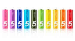 Алкалиновые батарейки Xiaomi AA LR6 (10шт) NQD4000RT разноцветные
