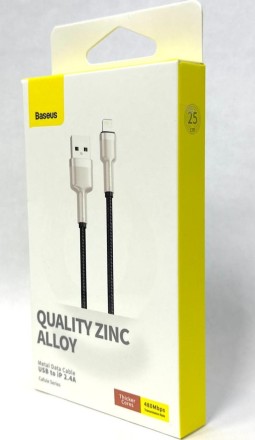 Baseus Cafule Series Metal Data Cable Type-C to iP PD 20W 25см (CATLJK-01) черный