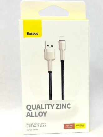 Baseus Cafule Series Metal Data Cable Type-C to iP PD 20W 25см (CATLJK-01) черный