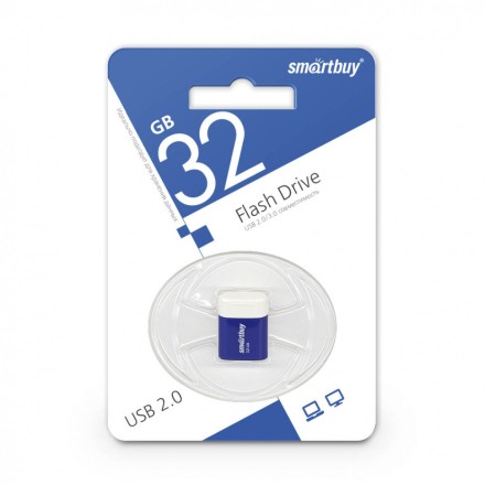 USB флеш накопитель Smartbuy 32GB Lara Blue (SB32GBLARA-B)