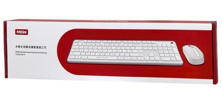 Клавиатура и мышь Xiaomi MIIIW Wireless Keyboard and Mouse Combo Gen 3 MW24PB03 белый