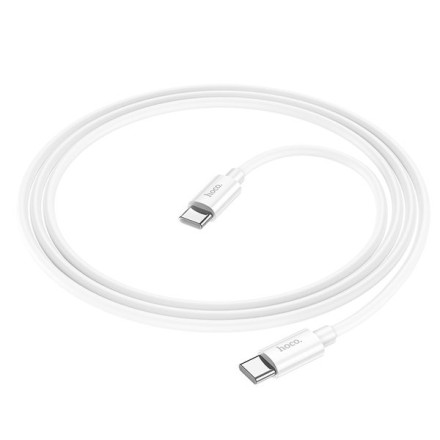 Usb Кабель-зарядка Type-C на Type-C Hoco X37 3A 60W 1м силиконовый белый