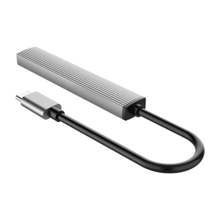 USB-С хаб Orico AH-12F 2xUSB2.0/1xUSB3.0/TF серый